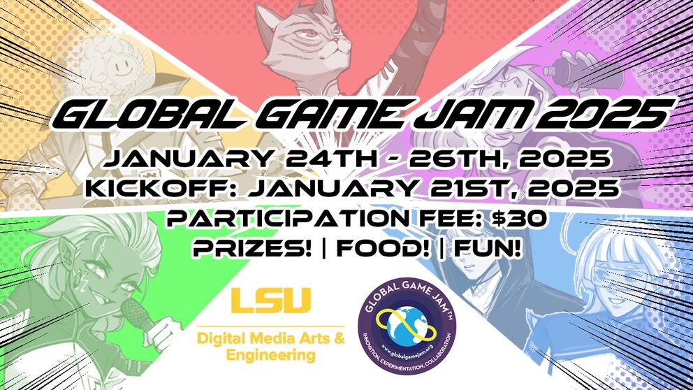 image for the event: LSU Global Game Jam 2025