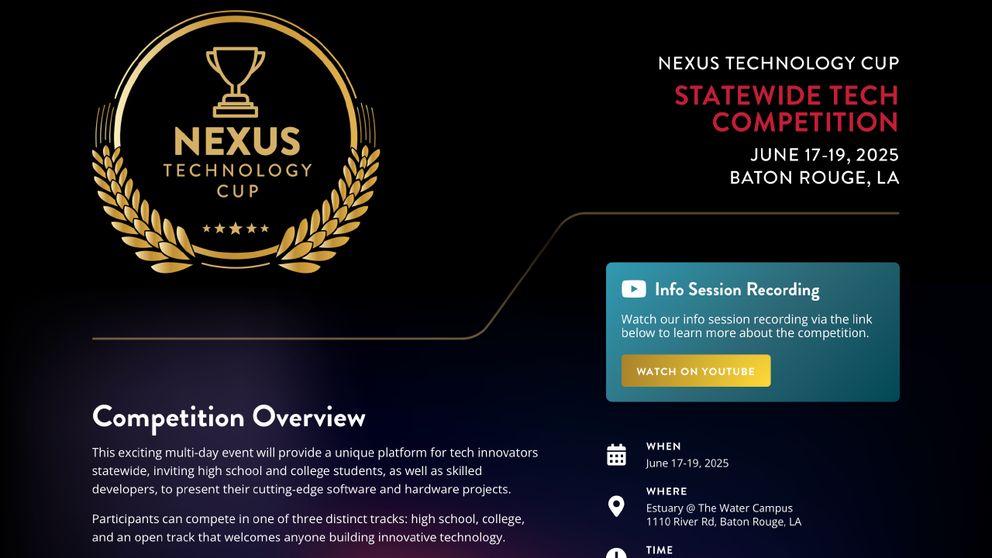 image for the event: Nexus Technology Cup