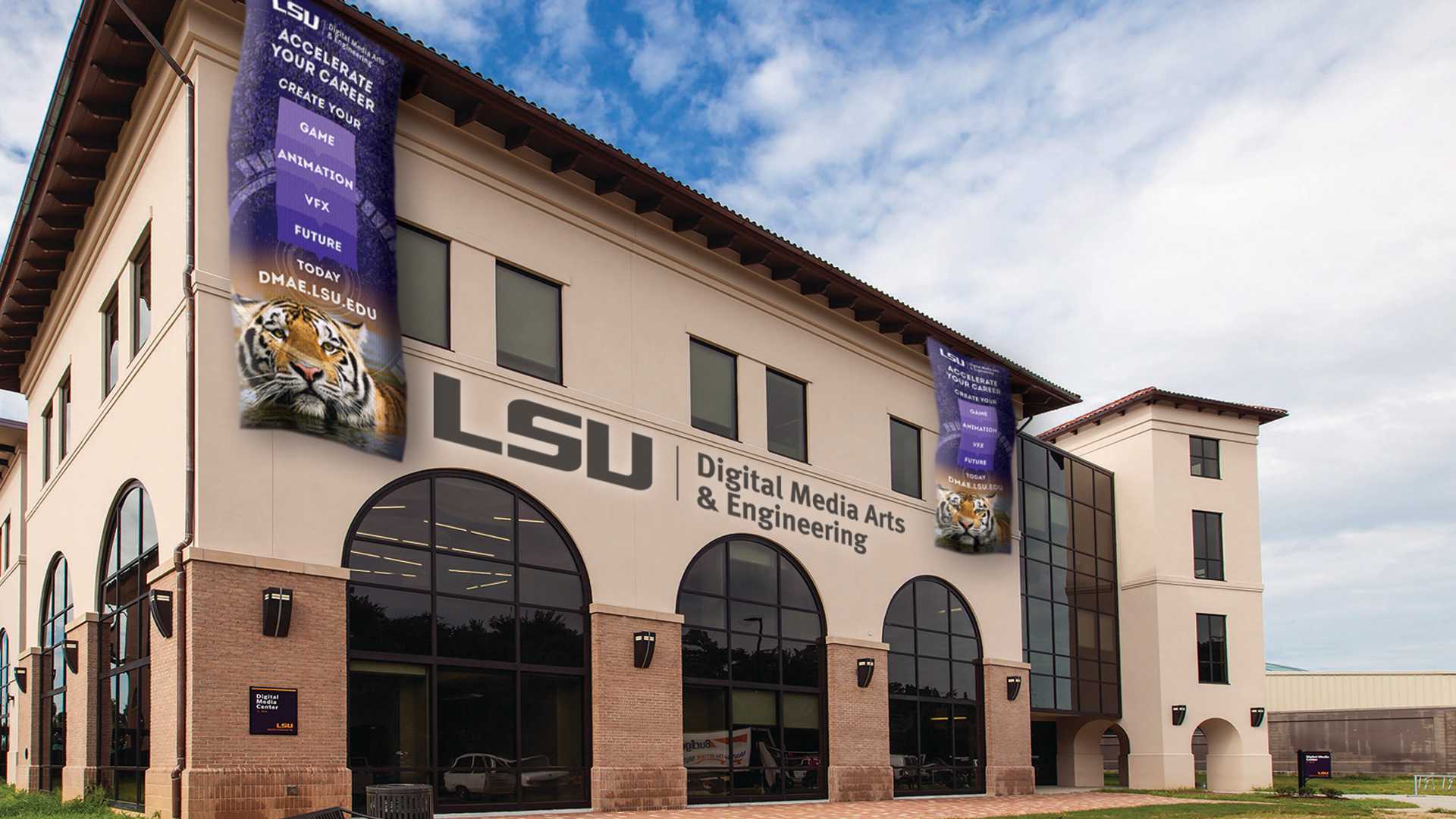Louisiana State University (LSU) Digital Media Center Entrance