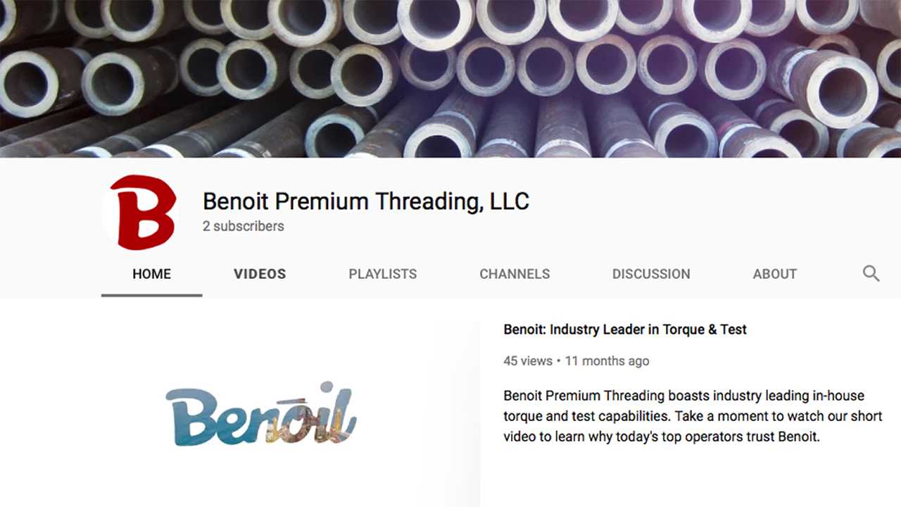 Benoit Premium Threading Research Project news author