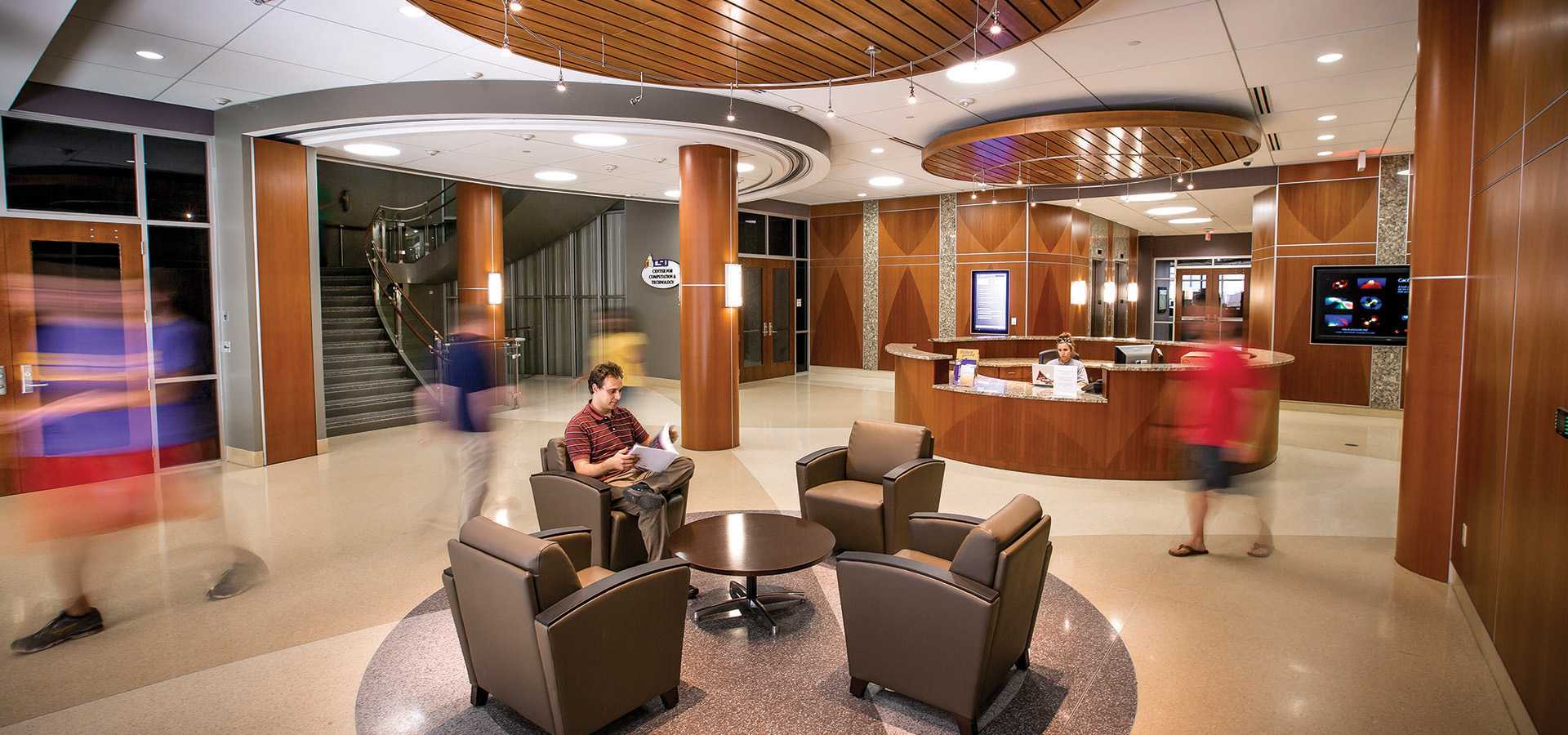 Louisiana State University (LSU) Digital Media Center Lobby