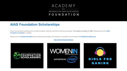 AIAS Foundation Scholarships news story